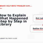 How to Explain What Happened Step by Step in Library Help Reply English