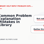 Common Problem Explanation Mistakes in Library Help Reply English