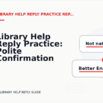 Library Help Reply Practice: Polite Confirmation Examples