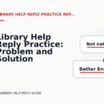 Library Help Reply Practice: Problem and Solution Replies