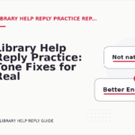 Library Help Reply Practice: Tone Fixes for Real Situations