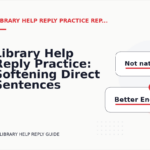 Library Help Reply Practice: Softening Direct Sentences